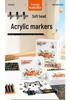 True Color Washable Soft Tip Acrylic Marker for Children and Students - Ideal for Art, Painting, and Graffiti