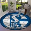 FC Schalke 04 Custom Name Round Area Rug,Carpet Rug for Living Room Bedroom Sofa Playroom Decor,Non-slip Floor Mat