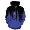 New Autumn Men's Fashionable Neutral Ink Design Printed Soft and Comfortable Hooded Sweatshirt Outdoor Streetwear