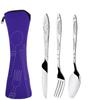 Zipper Tableware Bag with Storage Bag Cutlery Bag Portable Tableware Set  Home/Camping