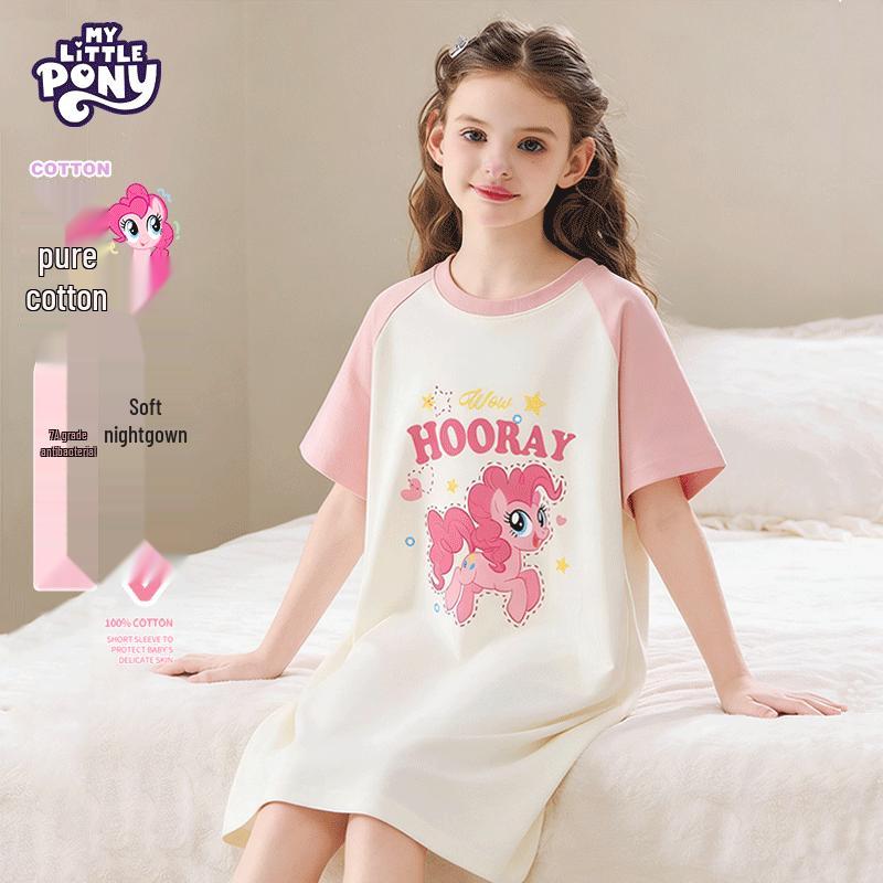 My Little Pony Girls' Summer Cotton Sleep Dress