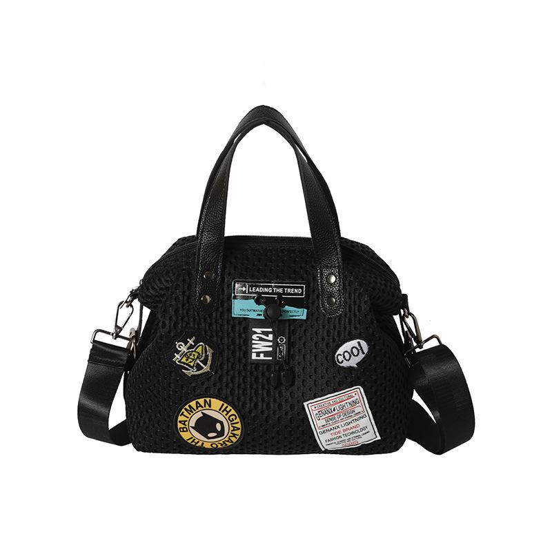 

Casual big bag New mesh tote bag Shoulder bag Personalized handbag Crossbody bag Fashion travel commuter bag Large 44 * 13 * 33 Small 29 * 13 * 25