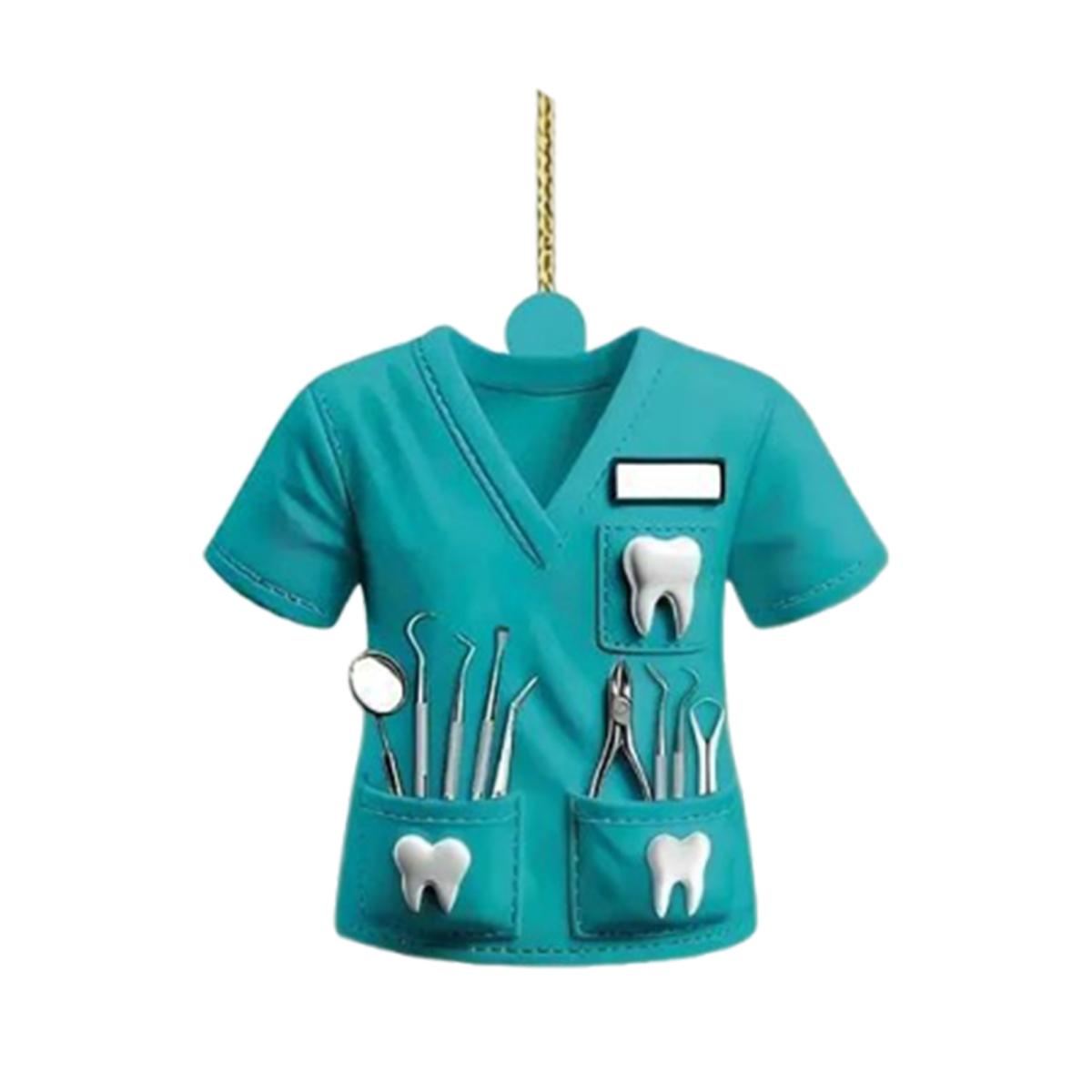 

Акриловый кулон Yousheng, декоративный подвесной светильник для зеркала заднего вида автомобиля с шнурком, легко подвешивается, уникальный орнамент для медицинской одежды зелёный