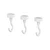 HEIANSHINDO Magnetic Hook [Set of 3] White Load Capacity 0.2-1kg Neodymium Magnet Kitchen Tool MAG-3WH Heian Shindo Kogyo