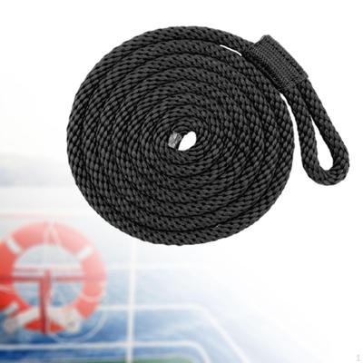 Boat Fender Line Bag plūduro virvė su kilpa, 3/8 colio 6,56 pėdų universalus, nailono dokas
