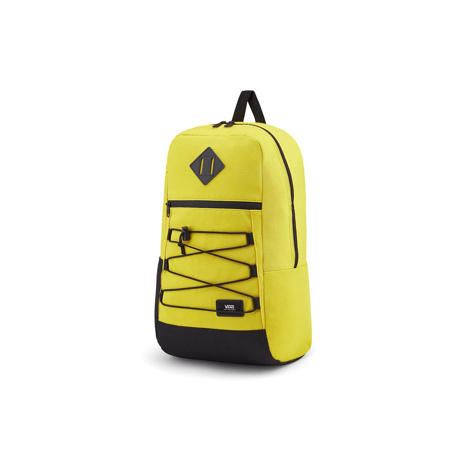 Vans Zipper Closure Polyester Backpack Unisex Backpacks Yellow VN0A3HCBD2P Bright Yellow