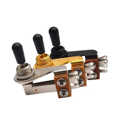 3 Way Toggle Switches Quick Installation Metal Texture for Guitars Open L Shape Design Quiet Operations Replacement Part