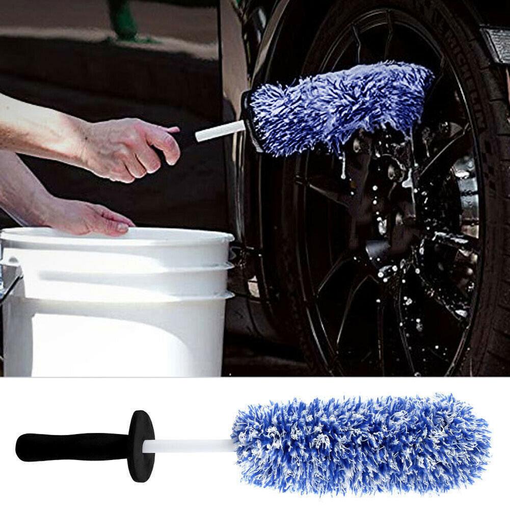 Car Wheel Hub Cleaner Microfiber Auto Wheels Detailing Brush Handheld Tire Rim Cleaner for Car Cleaning for Auto Vehicle Washing
