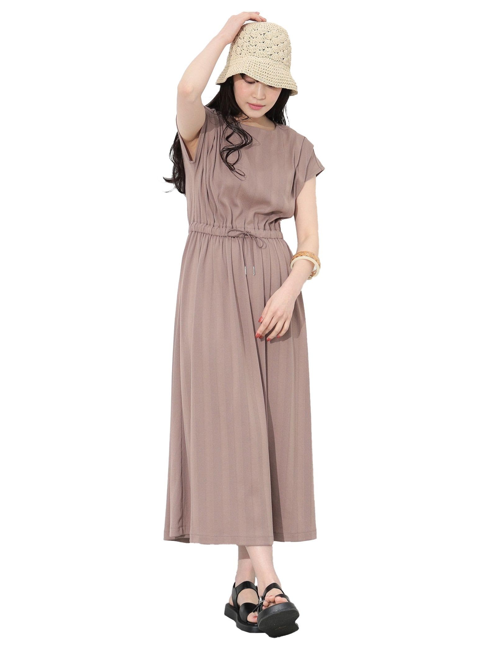 

Платье с вытачкой на плече Drost Dress MOCHA FREE [Beams Heart] Женское
