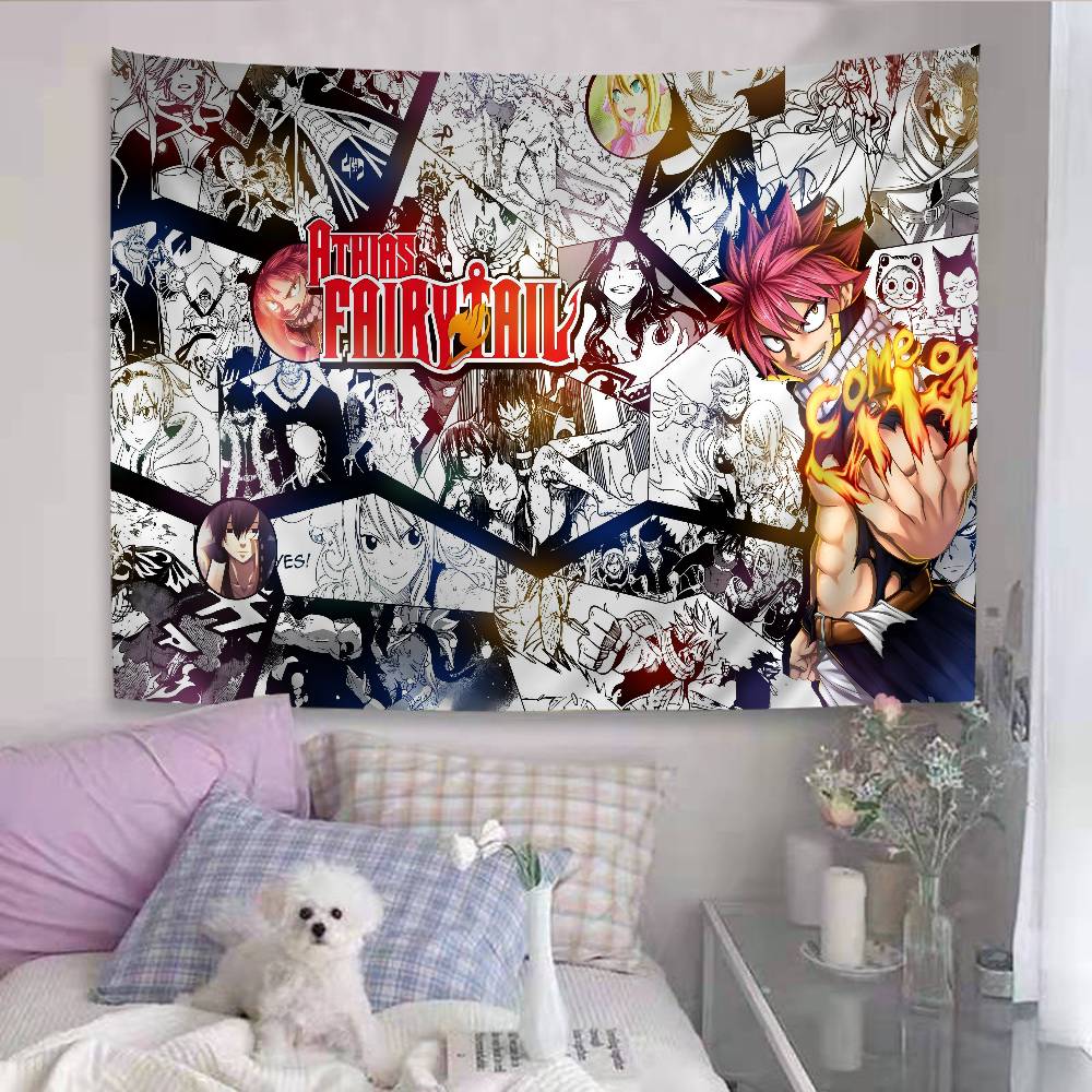 Anime Ffairy Tail DIY Wall Tapestry for Living Room Home Dorm Decor Wall Art Decor