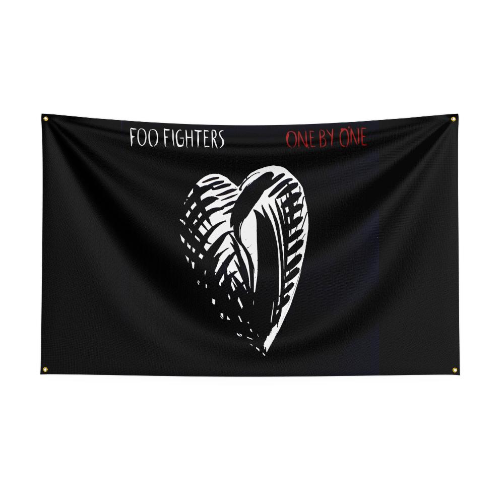 F-Foo F-Fighters Flag Rock Music Band Banner HD Printing Tapestry Exhibition, Music Band Fans, Garage Decor