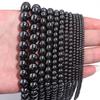 Louleur Round Natural Hematite Beads Natural Stone Beads for Jewelry Making  Loose Spacer Beads DIY Bracelet Necklace