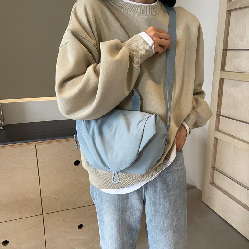 Soft Cloth Zipper Design Shoulder Bag for Women 2024 Trend Korean Fashion Y2K Handbags and Pures Small Crossbody Bags