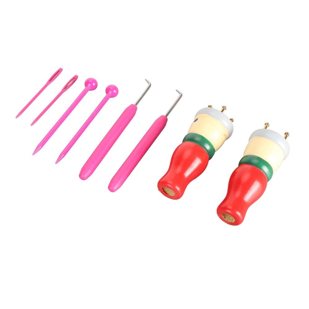 Innovative Design Knitting Loom Toy Wooden Hand Crafting Toy French Knitter Tool Craft Activity