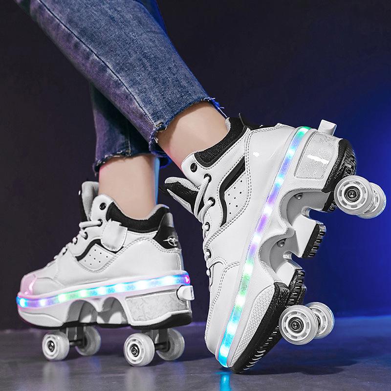 Zhang Guowei Style Adult & Kids 4-Wheel Roller Skates: Walkable & Skatable