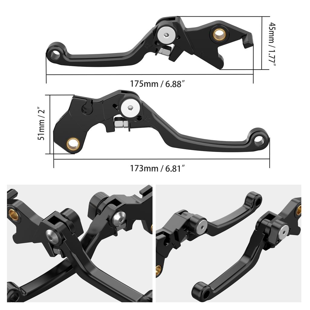 NICECNC Brake Clutch Lever For Suzuki DR650S DR650SE 2011-2024 2012 2013 2014 2015 2016 2017 2018 2019 2020 2021 2022 2023