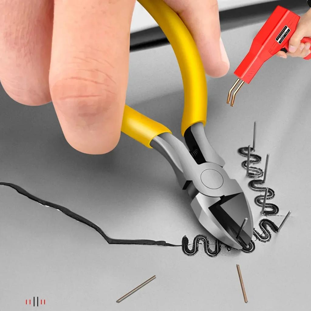 50W Plastic Welding Machine Kit 100W Soldering Iron Plastic Repair Tools 2 in 1 Hot Stapler Repair For Car Bumper Cracks Kayaks