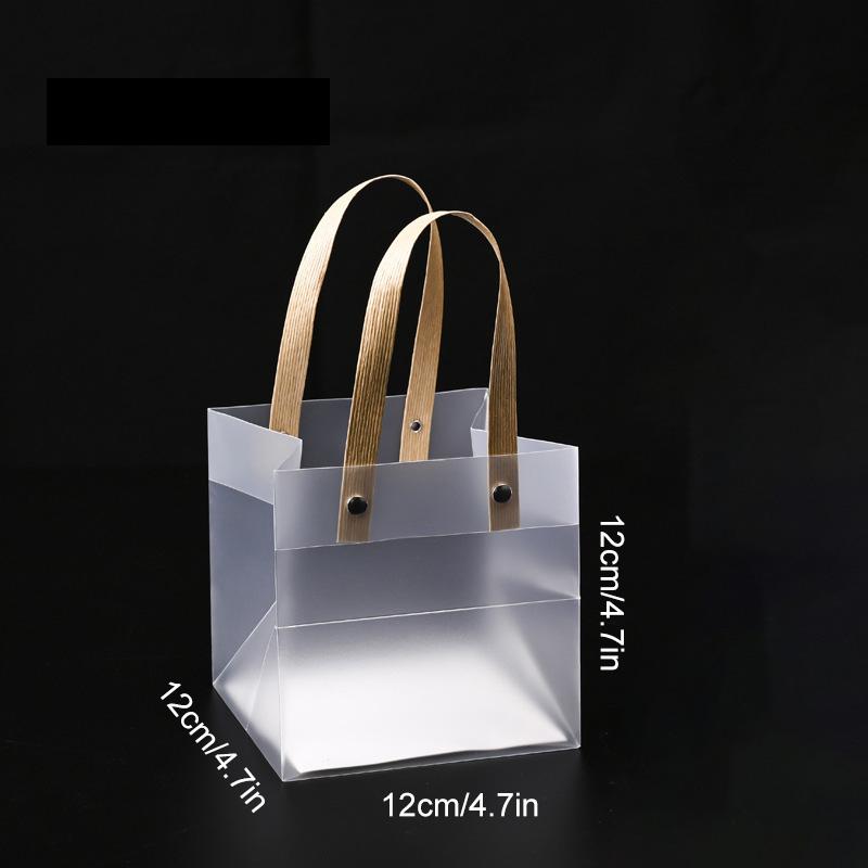 

6 шт. Подарочные пакеты Высококачественный Прозрачный Водонепроницаемый Пакет для конфет Многоцелевая ПВХ Сумка-тоут Набор сумок Матовый