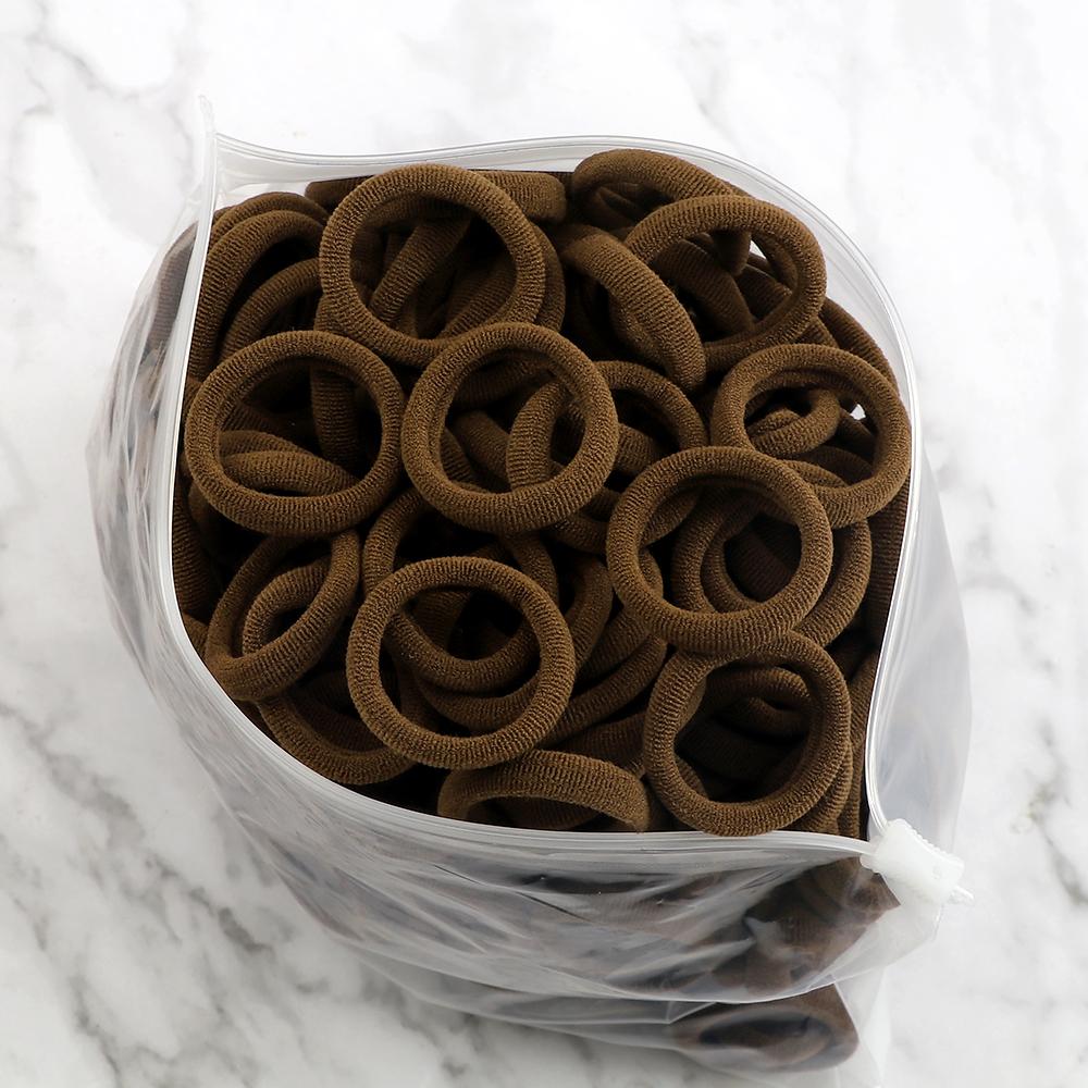20/30/50/100/200pcs Colorful Hairband Black Grey Rubber Band Nylon Hair Elastic Ponytail Hairstyle Scrunchies Hair Accessories