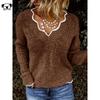 Solid Color Pullover Sweater K 80863