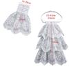Victorian Style Lace Jabot Collar White Cosplay Accessory Wrist Cuffs Sleeves Detachable Decorative Neck Collar