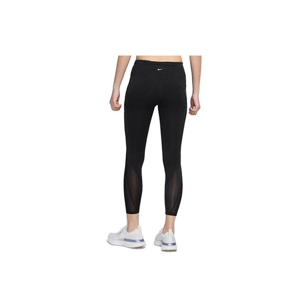 Nike Epic Luxe Cool 7/8 Mid-Rise Laufleggings Damen Leggings Schwarz CZ9619-010