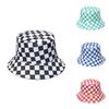 Stylish Retro Fisherman Hat Women's Sun Protection Plaid Bucket Hat Street Style