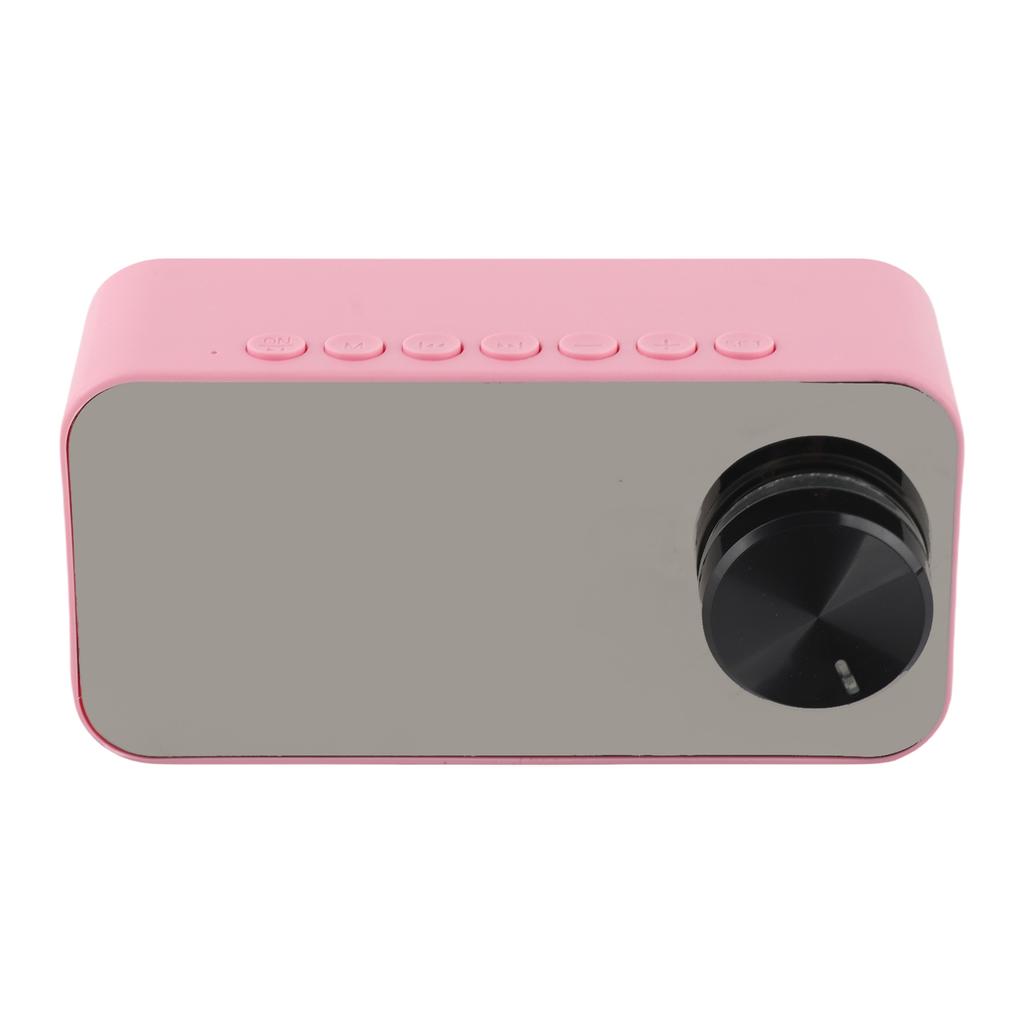 Wireless Speaker Multifunction Noise Cancelling Temperature Display Voice Broadcast FM Radio Mirror Alarm Clock