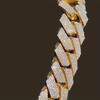 Colier Bărbați Miami Cuban Link de 15 mm cu Gheață Hip Hop Zirconiu Cubic Bling Lanț Cuban cu Prindere