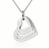 Popular Love Pendant Necklace with Engraving for European and American Couples Mother's Day Birthday Gift