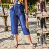 Women's Fashion Casual Solid Color Print Pants & Capris
