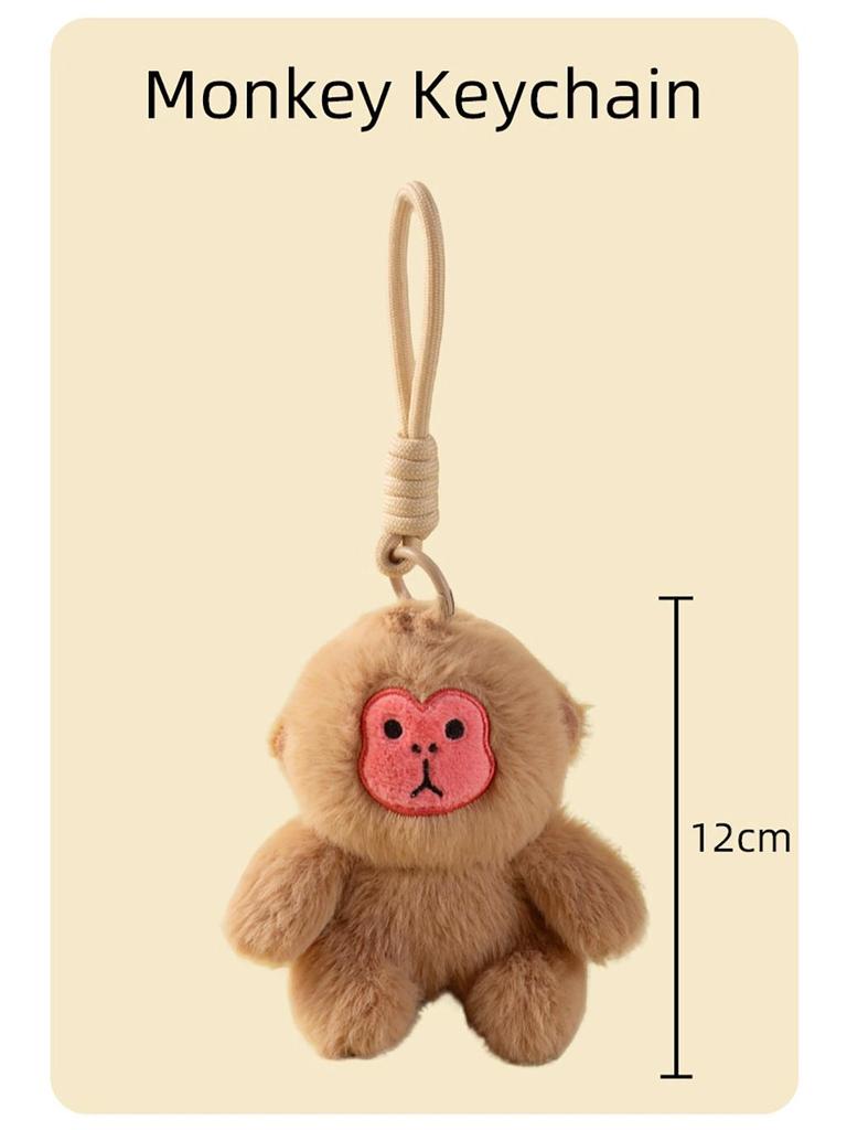 Niedlicher Cartoon Hässlich-Niedlicher Gorilla Affe Plüsch Schlüsselanhänger Anhänger
