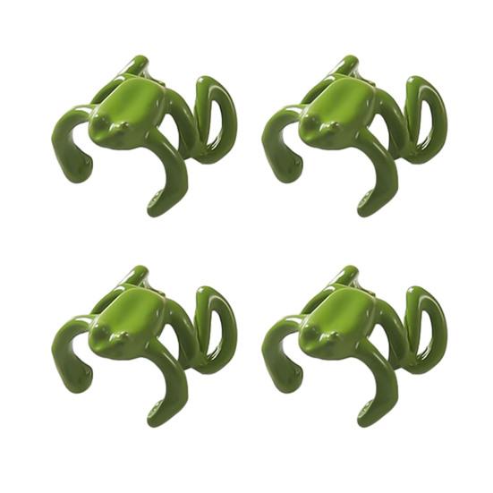 1/2/3 Pairs Frog-Shaped Earrings Clip-On Functionality Alloy Ear Clips Electroplated Earrings Jewelry Accessories