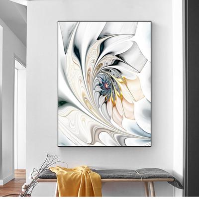 Abstract Canvas Poster Painting White Stained Glass Canvas Art Print Decor Wall Art Painting Nordic Living Room Decoration
