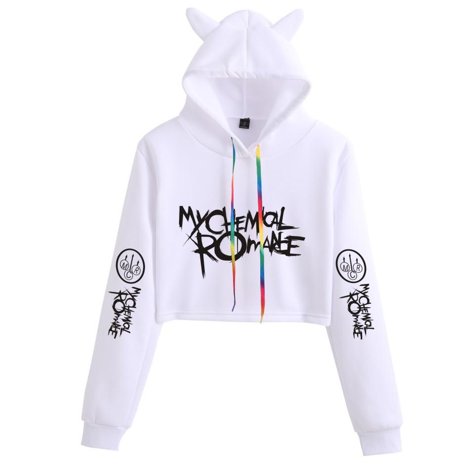 Women's Plus Velvet My Chemical Romance Hoodie - Long-Sleeve Sweatshirt for Autumn/Winter