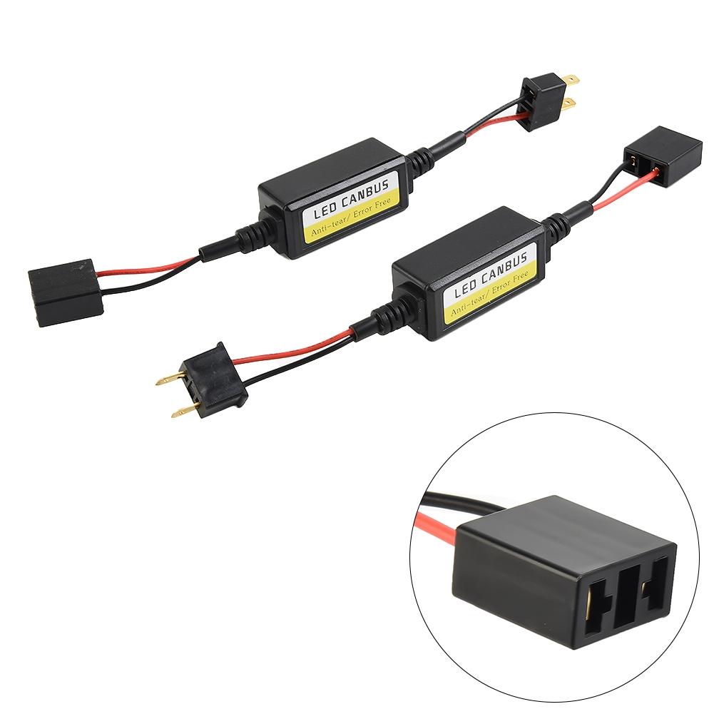 2pcs H7 Headlight LED Canbus Decoder Canceller Error Resistor - Reliable