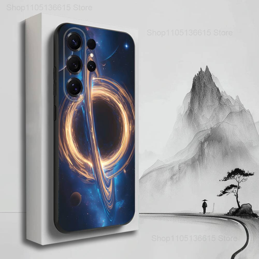 

Beautiful Starry Sky Planet Case For Samsung S22,S21,S9,S25,S24,S23,Ultra,FE,S20,S10,Plus,Lite,Soft Silicone Black SamsungS20