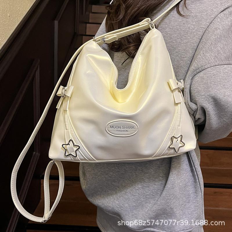 Koreanische Version von bow star schöne Tragetasche 2025 Frühling/Sommer neu modisch schlicht multifunktional Schulterrucksack