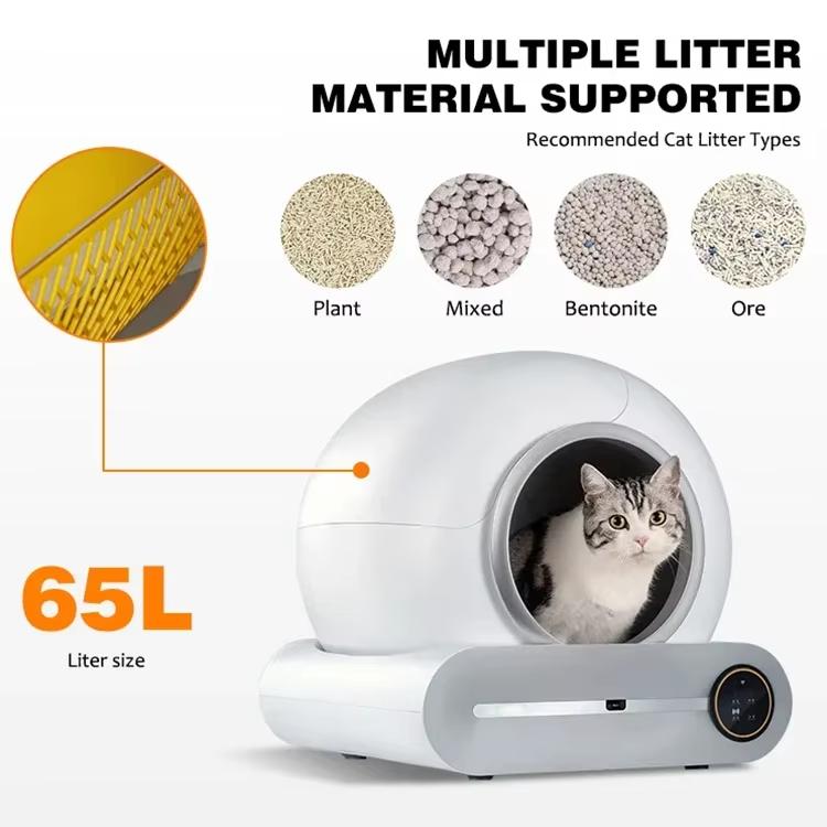 The Latest International Version T1 Intelligent Self-cleaning Automatic Cat Litter Bin