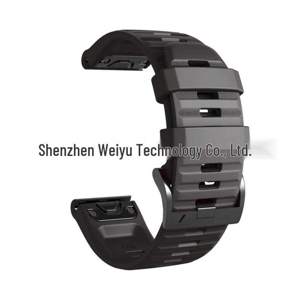 22mm/26mm Quick Release Silicone Band for Garmin Fenix 8/7/6/5 Series