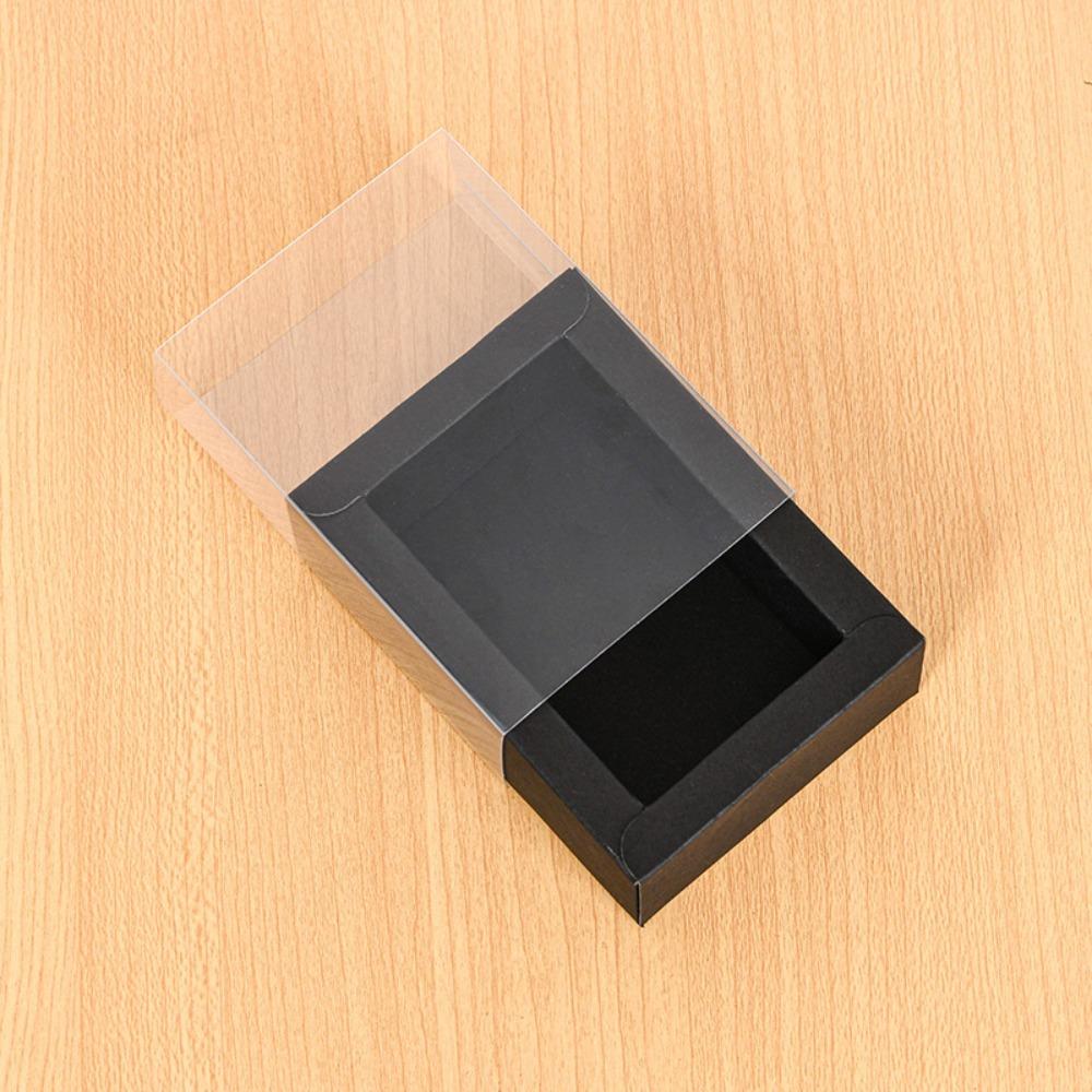 

5 шт. Різноманітні подарункові коробки з крафт-паперу, коробки для мила ручної роботи, подарунки на день народження 16x10x5.5cm чорний