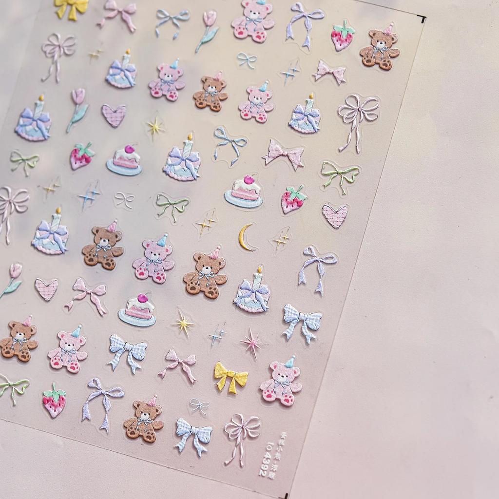 Iridescent Water Bubbles Shiny Stars Colorful 5D Nail Art Stickers Dreamy Water Drop Self Adhesive Decorations Manicure Decals