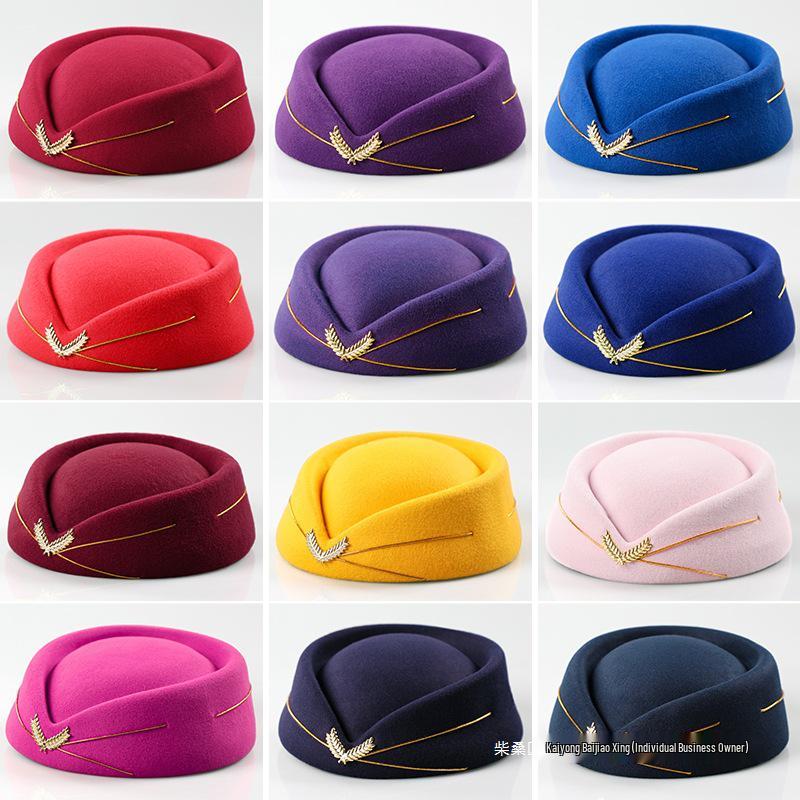 Flight Attendant and Front Desk Performance Etiquette Hat