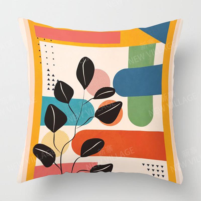 Nordic fall home decor autumn throw pillow cover sofa Cushion cover modern 45x45cm 45*45 50x50 60x60 35*35 morandi abstract boho