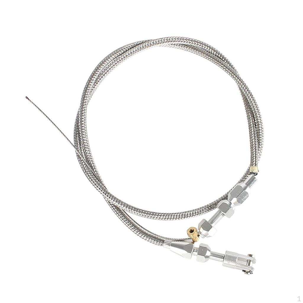 36" Braided Throttle Cable Kit Replacement Swap Fuel Line Carburetor for 99-07 4.8L 5.3L