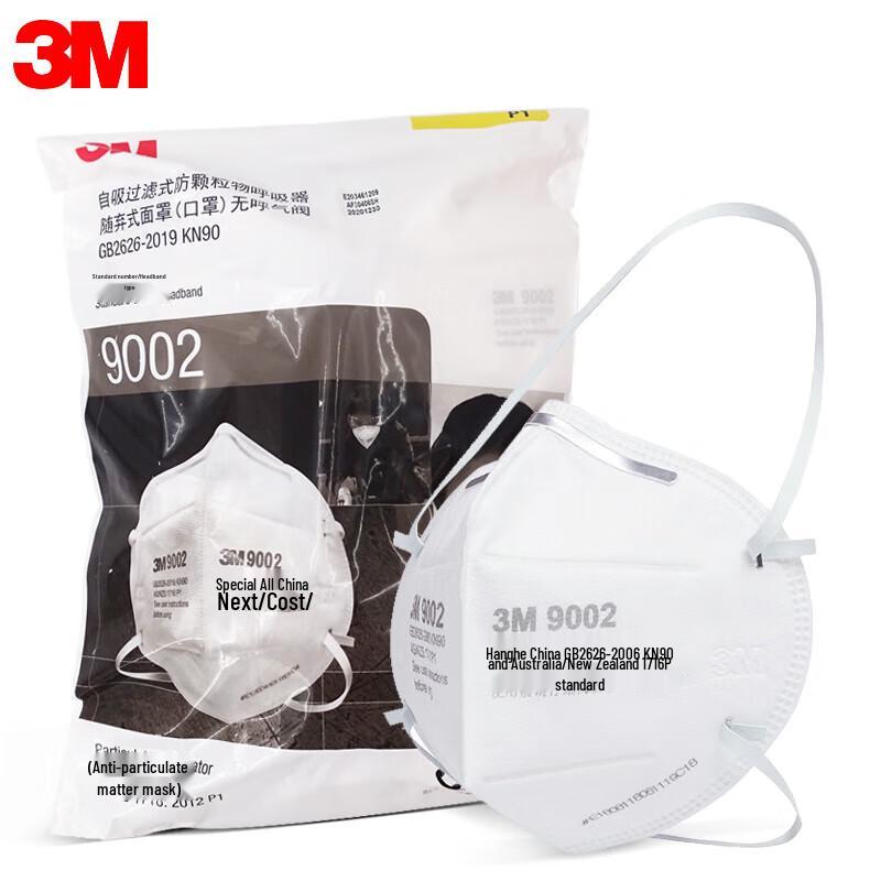 3M 9002 KN90 Head-mounted Dust Mask