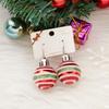Christmas Hollow Xmas Tree Bells Round Ball Earrings For Women Snowflake Stars Sequins Bulb Tassel Earring Girl Festival Jewelry