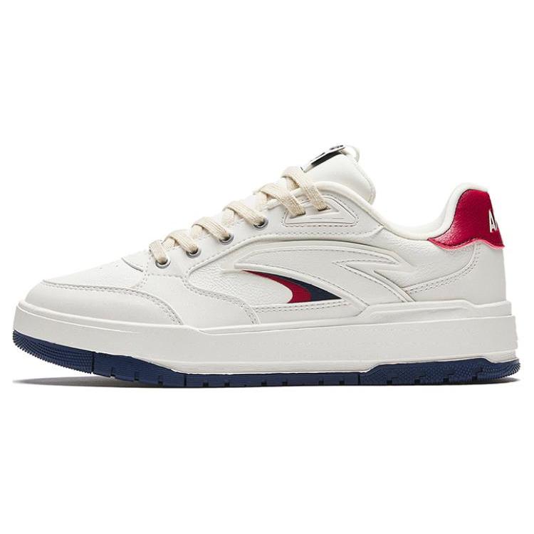 

new Anta 982 Lightweight Low Top Skateboard Shoes Women s White Red 35.5