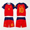 2026 Spanien Team Uniform Yamal Fußball Uniform T-Shirt und Shorts Kurze Hosen Herren Freizeit Hosen Sporthosen Familie Kinder T-Shirts Set
