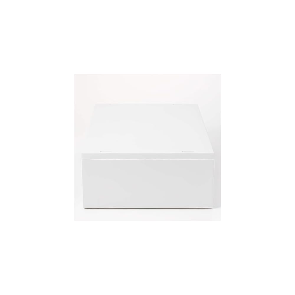 MUJI Recycled Polypropylene Small Item Storage Case, Wide, Medium, White Gray - Approx. W37 X D26 X